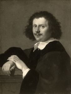 104142 Portret van Jan Both, geboren Utrecht 1610, kunstschilder te Utrecht, overleden 1652. Te halve lijve links, ...